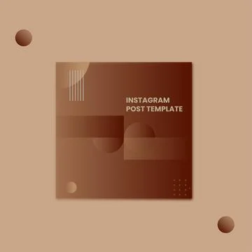 Social media post template Stock Illustration
