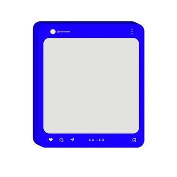Social media  post template Stock Illustration