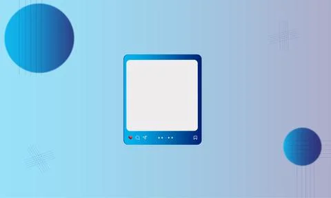 Social media post template Stock Illustration