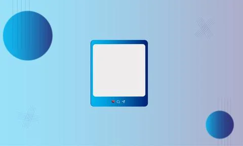 Social media post template Stock Illustration