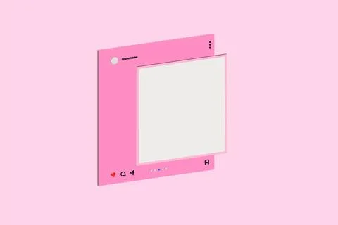 Social media post template Stock Illustration