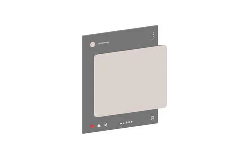 Social media post template Stock Illustration