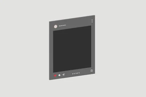 Social media post template Stock Illustration