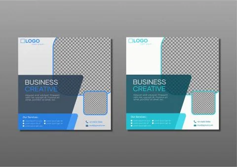 Social media post template, posting, feed, story and business advertising Illustrazione stock