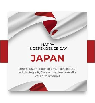 Social media post templates with the theme of world countries' independence d Stock Illustration