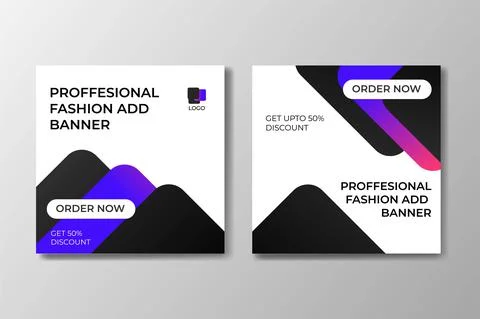 Social Media Post Vector Template with stylish design and color pallet. EPS 10 Stock Illustration