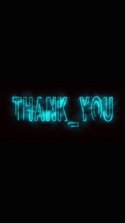 Social media post video template animated thank you neon sign vertical vide.. Stock Footage 321628017