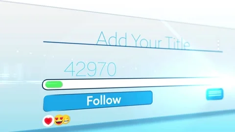 Social Media Progress Bar Stockmateriaal After Effects