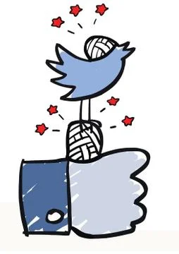 Social media security Stock Illustration