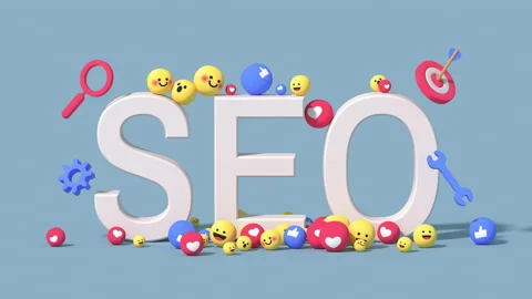Social media SEO optimization concept 3D render animation Video stock 220787496