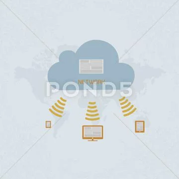 Social Media , Social Network. eps 10 vector format Stock Illustrationen