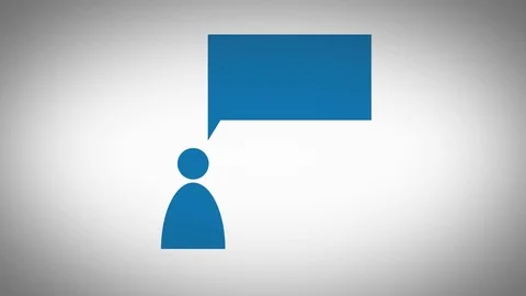 Social Media speech bubble text box 動画素材 79291469