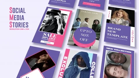 Social Media Stories v3 Modèle After Effects