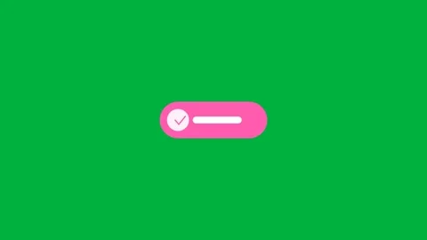 Social media subscribe like button pink green screen Stock Footage 342616090