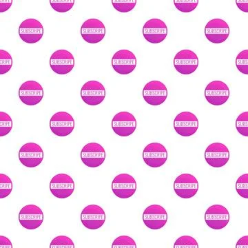 Social media subscribe button seamless pattern background Stock Illustration