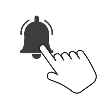 Social media subscription button. Subscribe to the video channel, blog and ne Stock Illustration