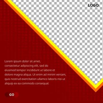 Social media template. template for posting photo product Stock Illustration