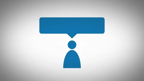 Social Media text box middle speech bubble 動画素材 79291231