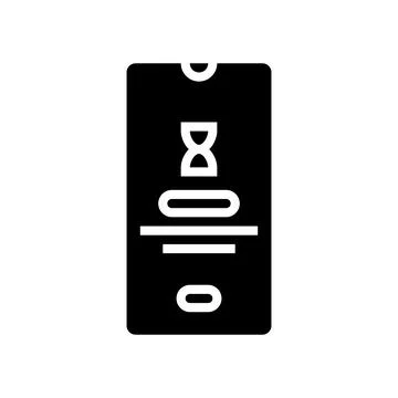 Social media timer mindful tech glyph icon vector illustration Stock Illustration