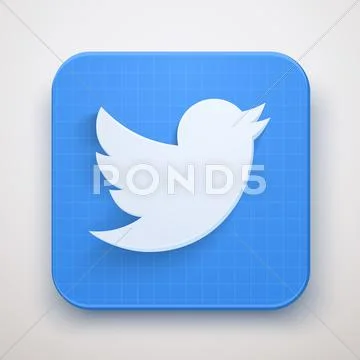 Social media twitter icons vector Stock Illustrationen