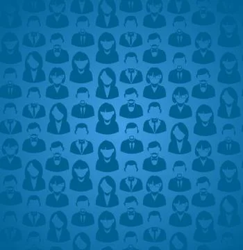 Social media user seamless pattern Stock Illustration