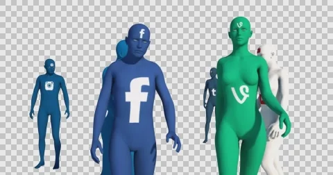 Social Media Users Video stock 64534988