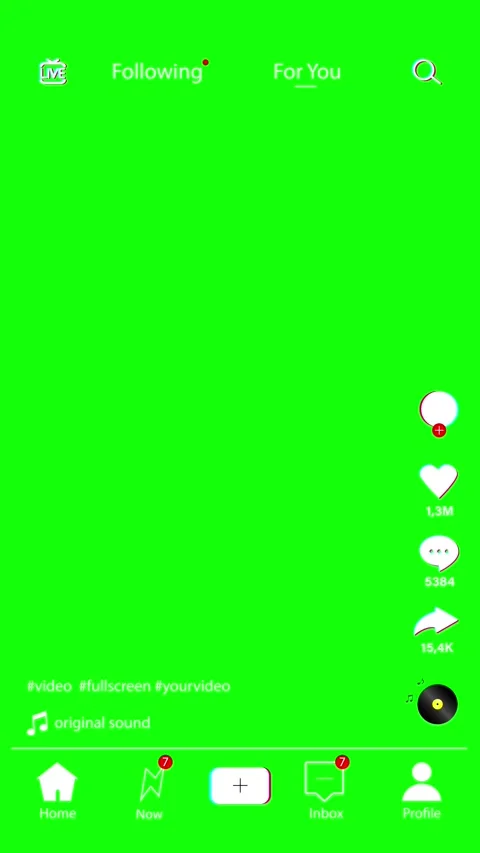 Social media video interface elements with like, comment, share, follow Stock Footage 346722043