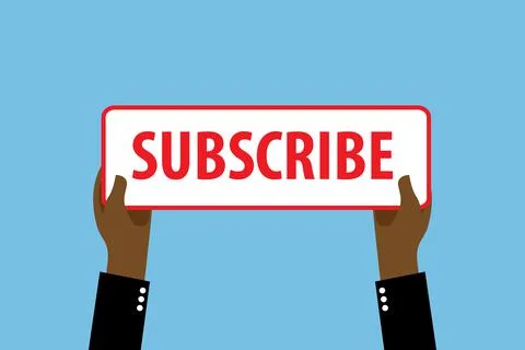 Social media web button, element channel, video content. Blogging. Ilustração Stock