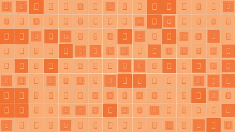 Social Mobile cell network icons pattern on gradient background Stock Footage 221304946