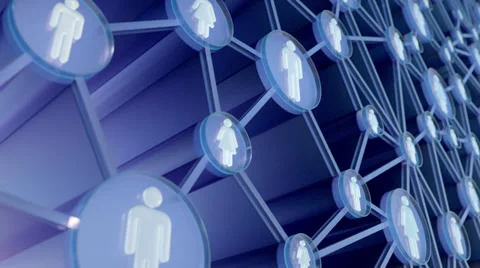Social network abstract animation Stock Footage 34209195