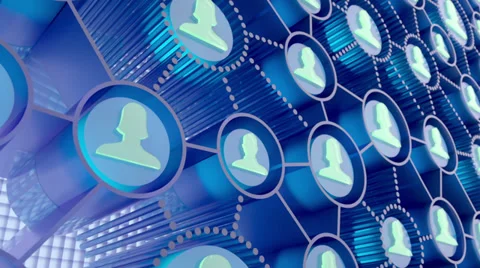 Social network abstract animation Stock Footage 34271860