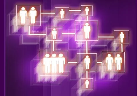 Social network abstract background Stock Illustration