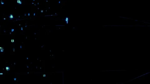 Social network and big data concept with people portraits linked by blue lines Stock Footage 129283725