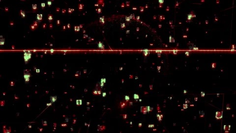 Social network and big data concept with connection of abstract people portraits Stock Footage 318935959