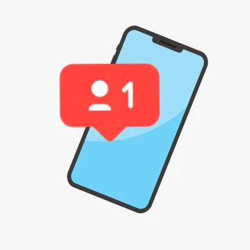 Social network and mobile device concept. Graphic for websites, web banner. Illu Stock Illustration