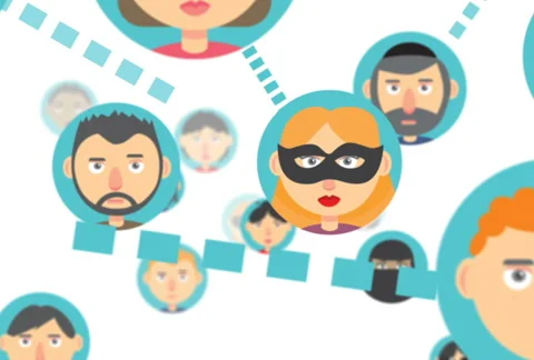 Social Network Avatars Video stock 43563263