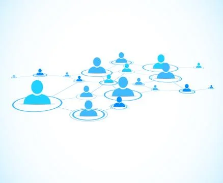 Social network background Stock Illustration