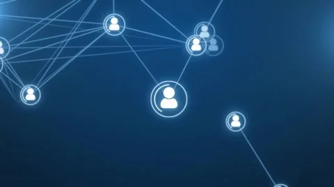 Social network background networking and data connection exchanges customer 库存影片 334652023