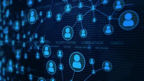 Social network background networking and data connection exchanges customer Stock-Footage 334652490
