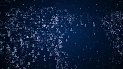 Social network background networking and data connection exchanges customer 库存影片 334652537