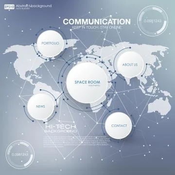 Social network. Blurry soft creative vector. Vector illustration global social Stock Illustration