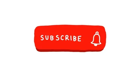 Social network channel subscribe button. Hand drawn cartoon illustrated anima Stock Footage 146259680