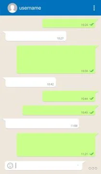 Social network chatting window. Illustrazione stock