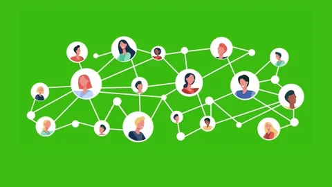 Social network concept animation. Stock Footage 233974847