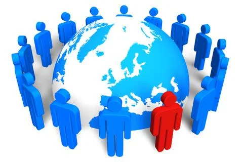 Social network concept Stock-Illustration