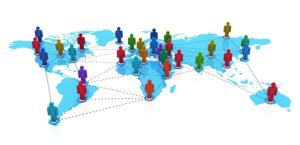Social network concept Иллюстрация