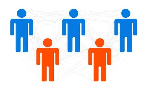 Social network concept Stock Illustration