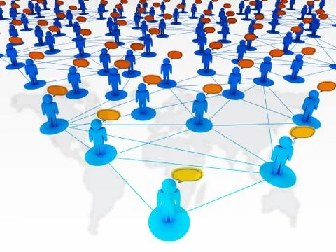 Social network concept Stock Illustration