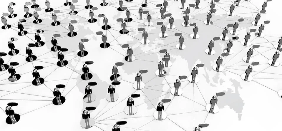 Social network concept Stock Illustration