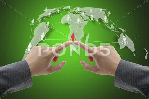 Social network concept Stock Illustration